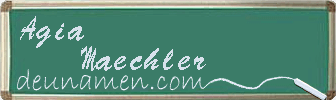 Agia Maechler Visitenkarte